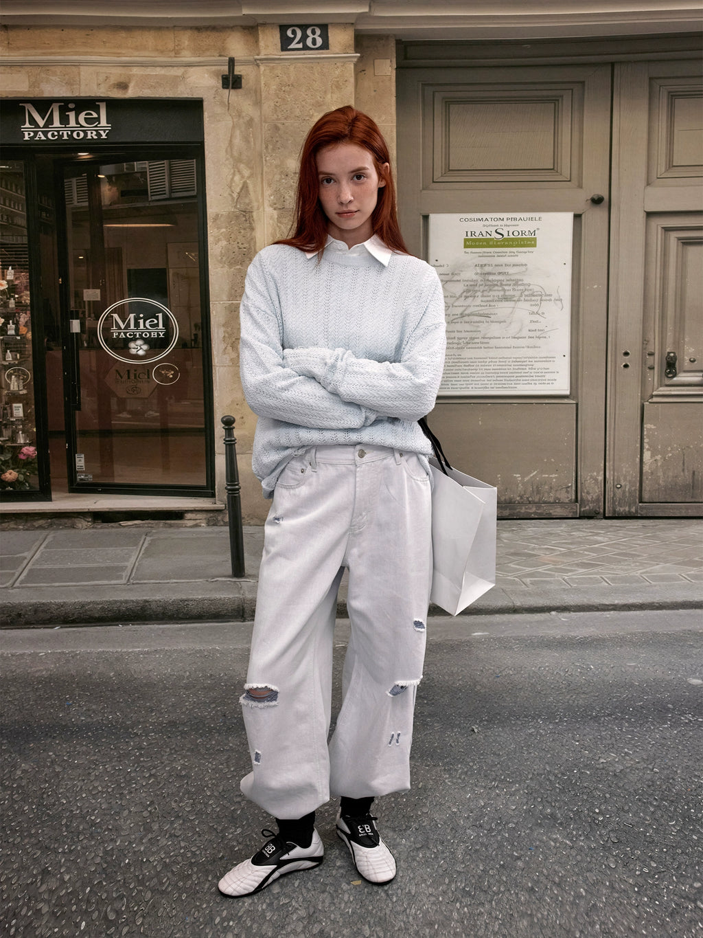 MADWITCH Hollow-out Knitted Sweater