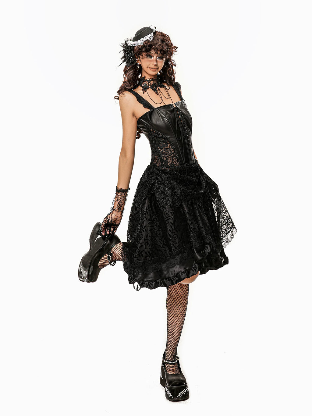 Arielink Vintage Hollow Lace Sling