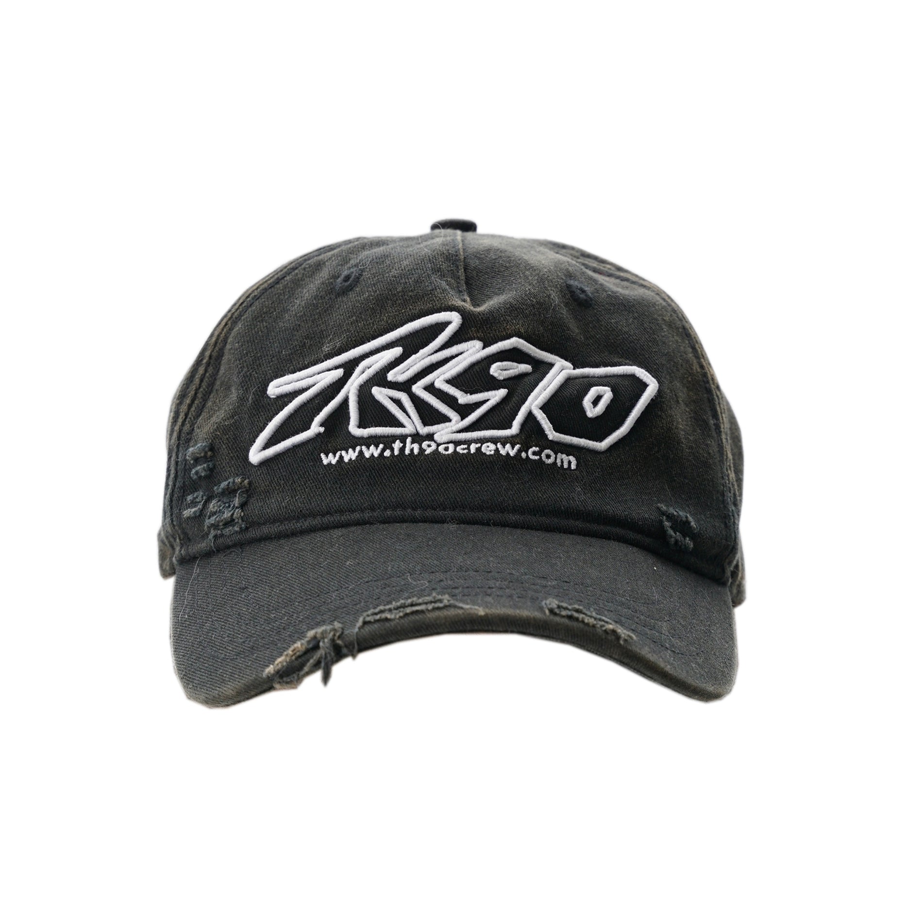 TH90 Retro Washed Three-dimensional Embroidered Cap