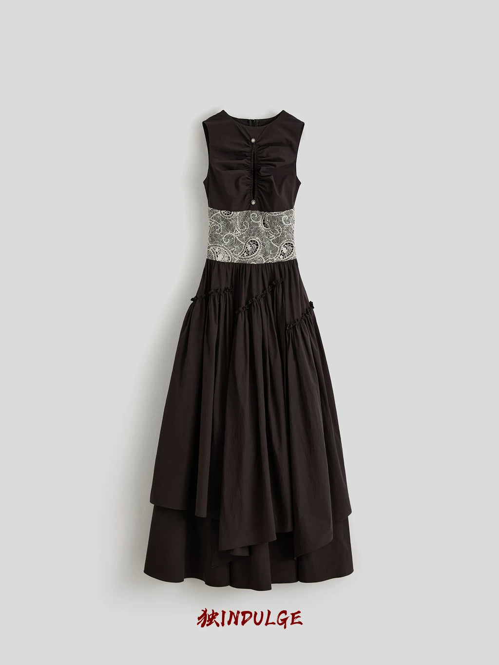 INDULGE Hollow Lace Waist Dress
