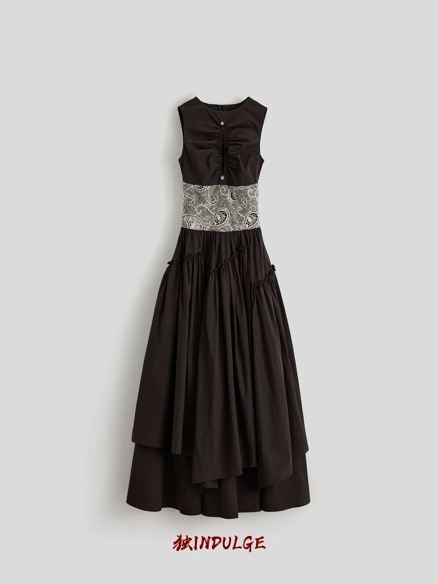 INDULGE Hollow Lace Waist Dress