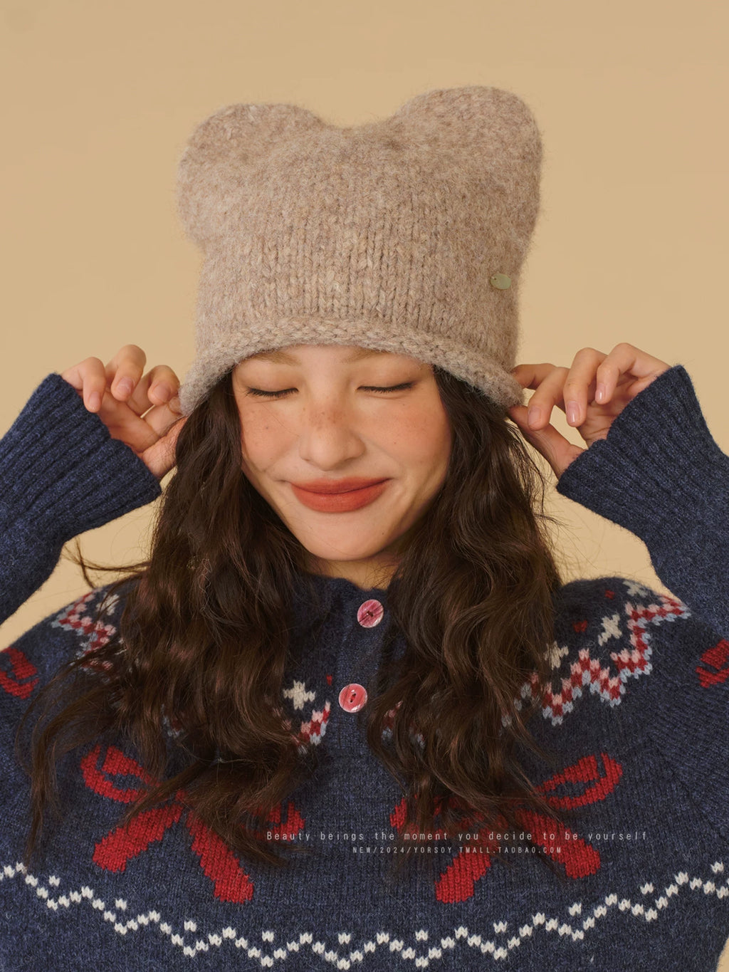 YORSOY Retro Warm Wool Knitted Wool Hat