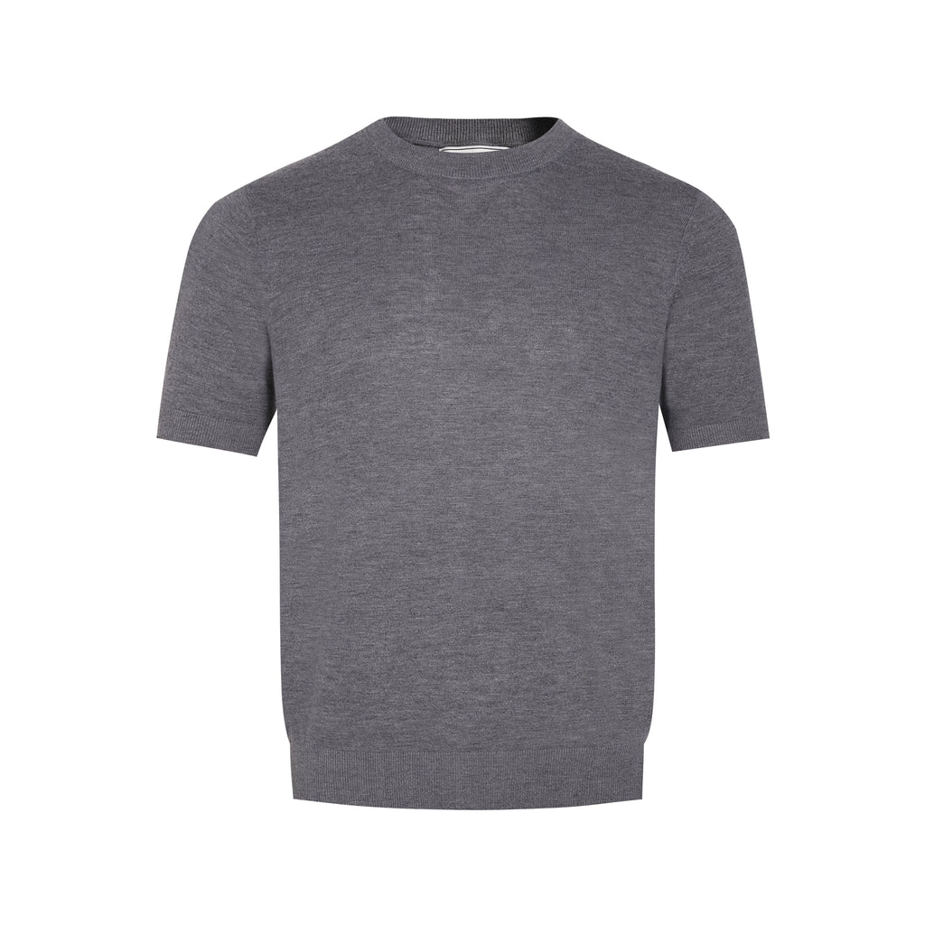 Set for Life Soft Waxy Skin-friendly Slightly Loose Round Neck Tee