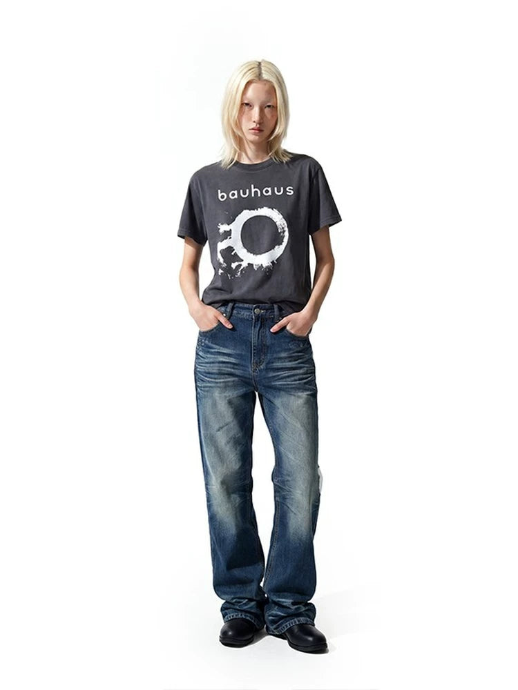 EME Rock Print Loose Casual Tee
