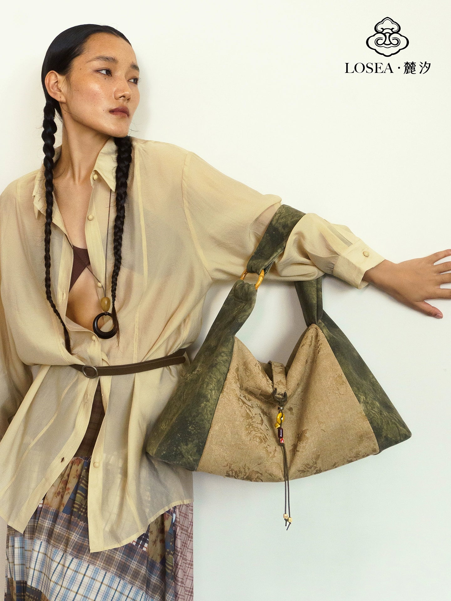 LOSEA Antique Large-capacity Shoulder Bag