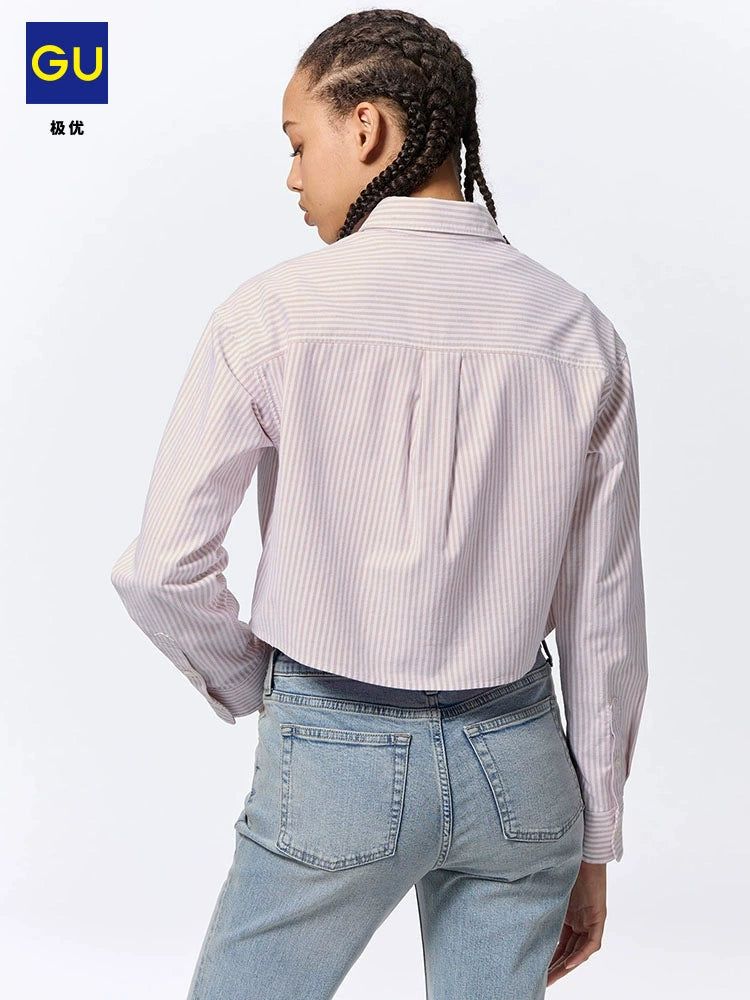 GU Simple Striped Short Shirt