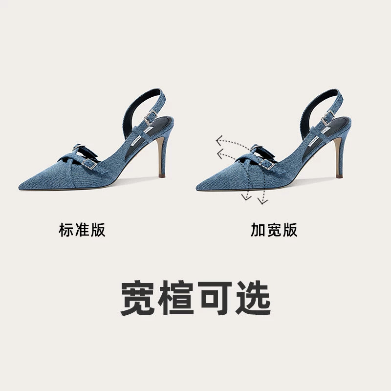 Lily Wei Fashion Cross-Heeled Sandals
