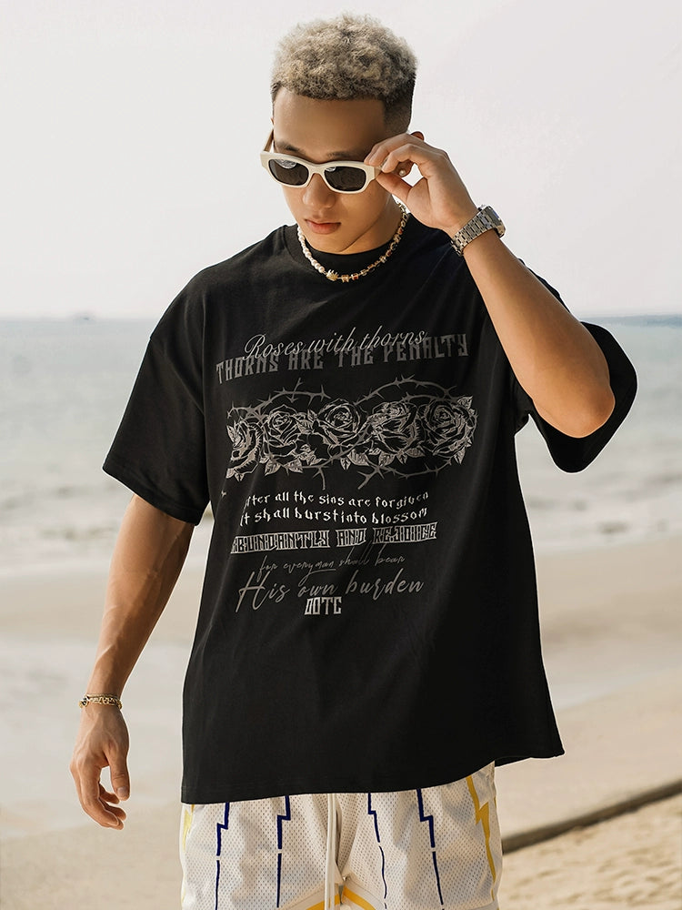 OOTC Thorn Rose Vintage Printed Tee