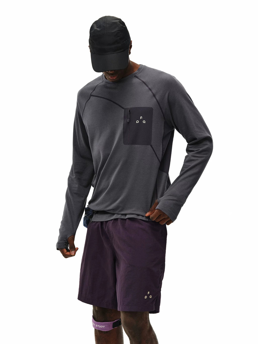 FPA Sports Crew Neck Casual Contrast Long Sleeves