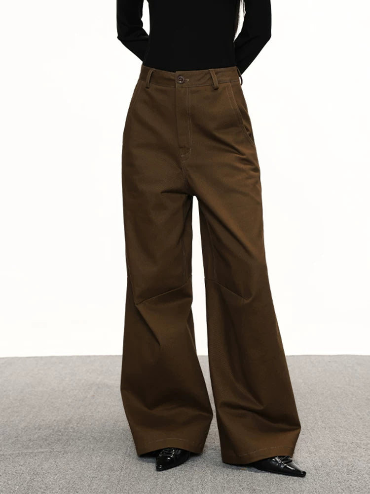 Cherry Melody Retro Loose and Thin Wide-leg Jeans