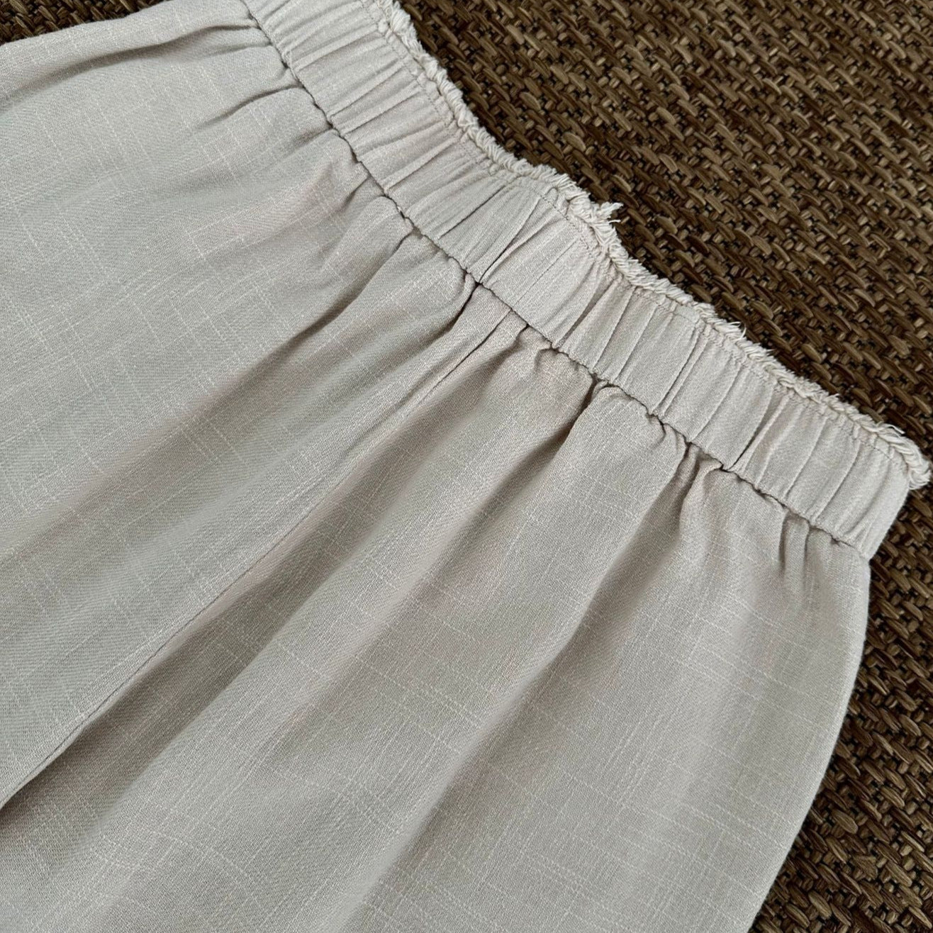 11KN Versatile Letter Print Drawstring Sports Wide Leg Pants