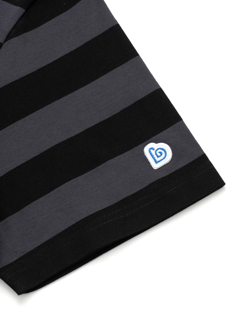 BENT IDEA Wide Striped Crew Neck Casual Tee