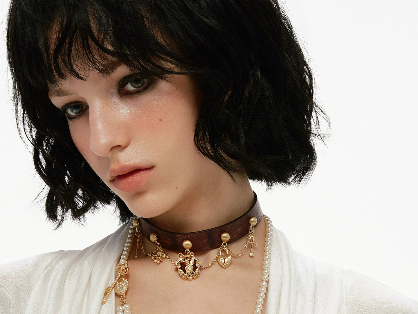 SUMIYAKI Leather Sweet Cool Necklace