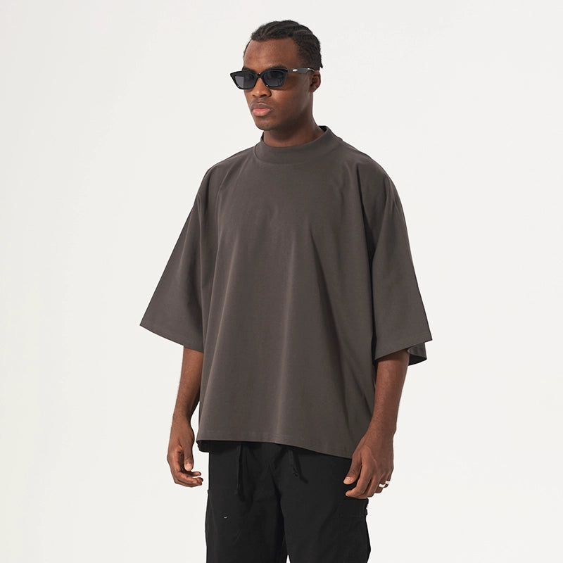 Five mens heavy loose BOXY NO SEAM cotton Tee