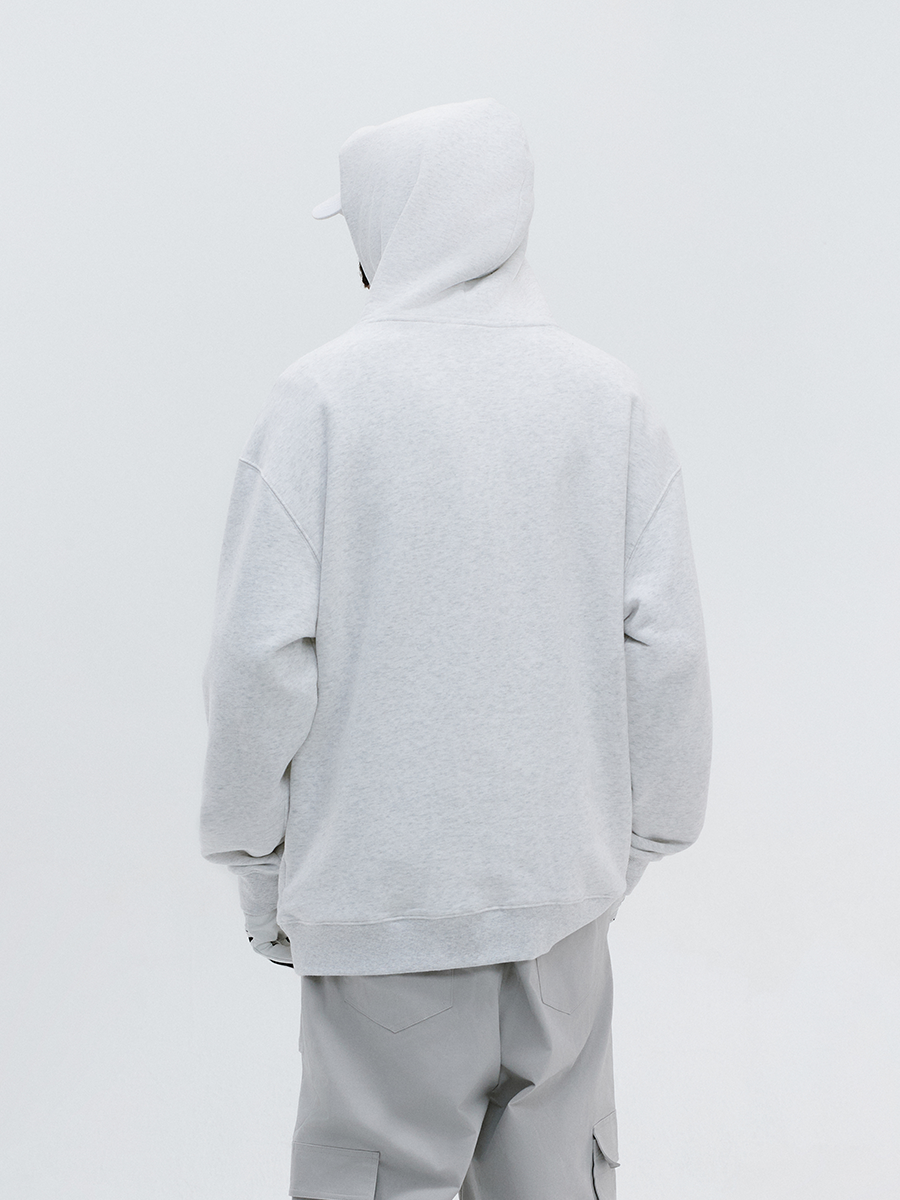 ATRY Fast Hot Fleece Color Text Typesetting Printed Hoodie