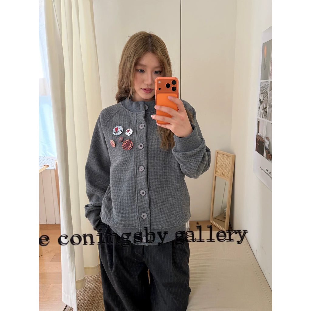 CCYE Waffle Badge Fleece Jacket