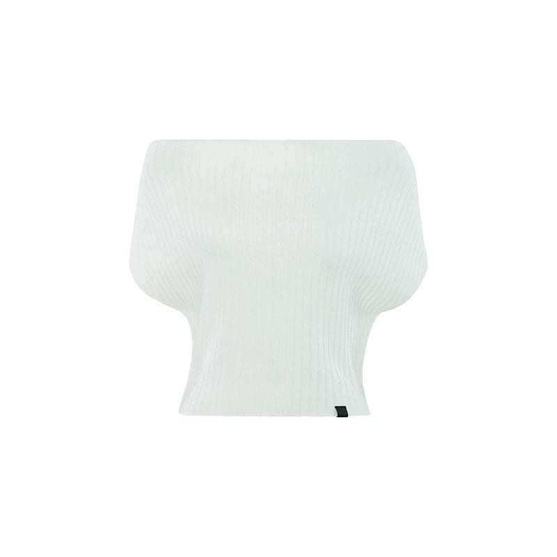 Audwyn One-word Shoulder Slim and Thin Versatile Tee