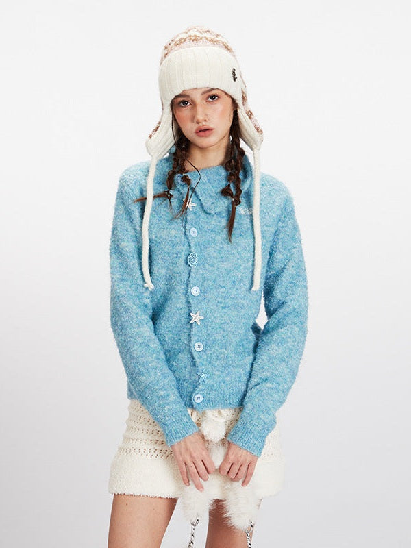 Nariele Turtleneck Soft Waxy Sweater Jacket