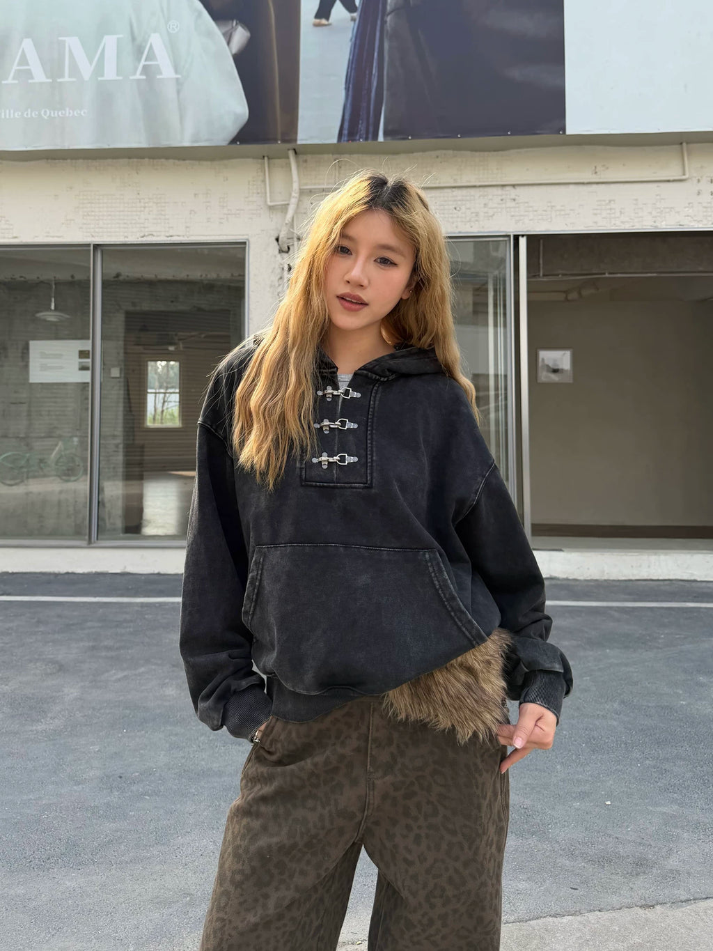 CCYE Lobster Buckle Hooded Casual Sweater