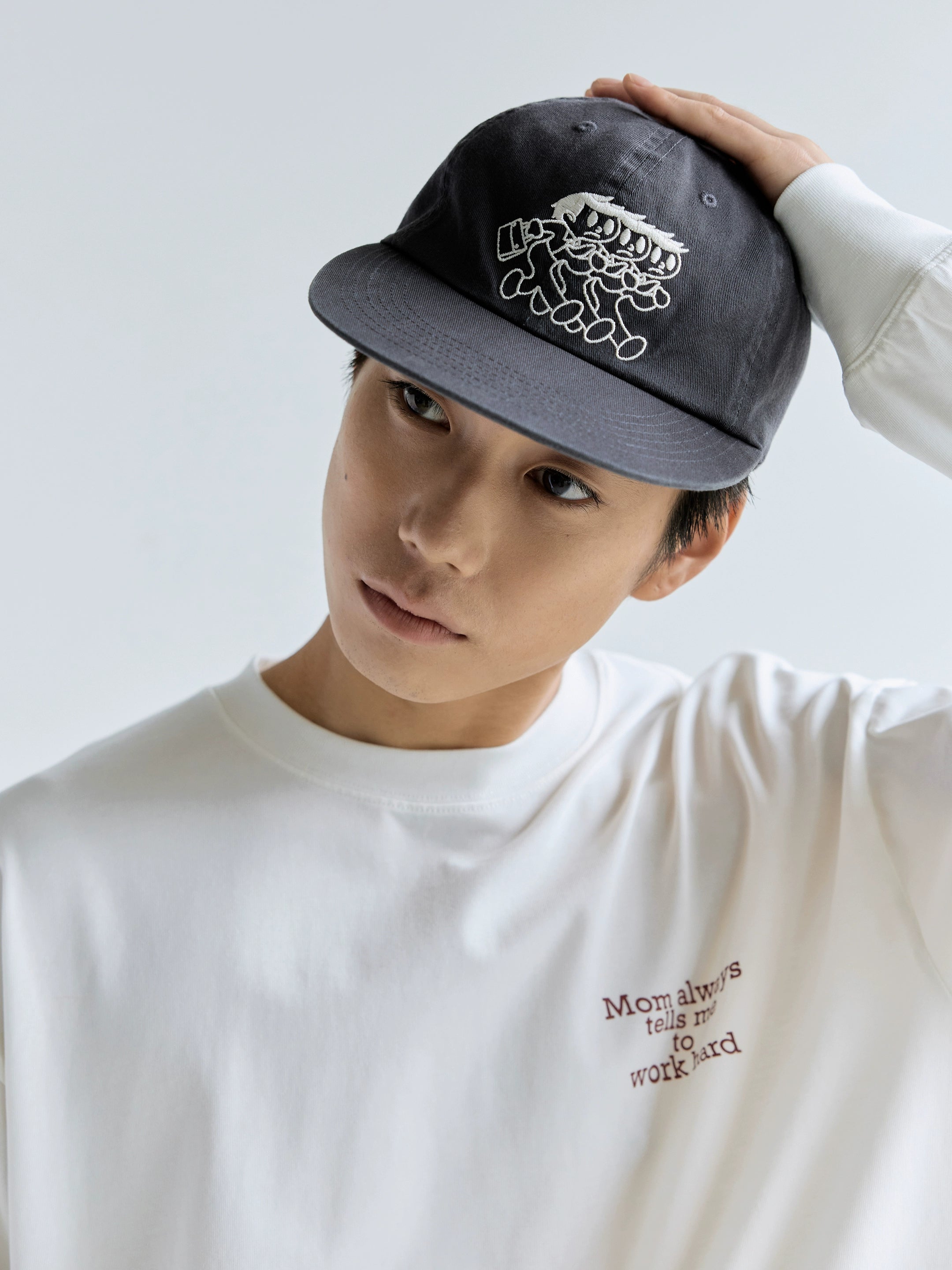 BENT IDEA Embroidered Washed Baseball Cap