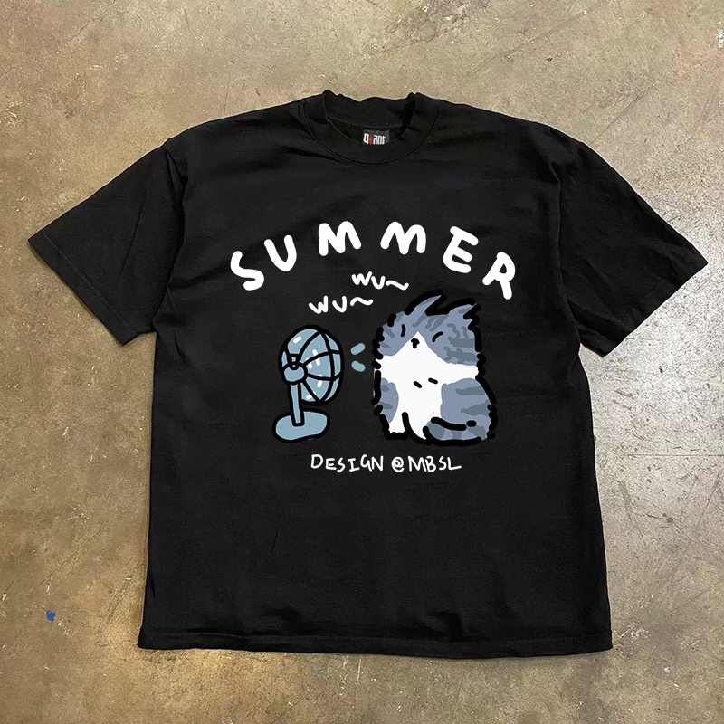 UPUPXIA  Simple and Versatile Casual Tee