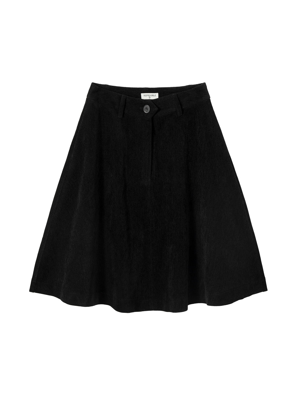 RPB BRAND Drape Korean Versatile High-waisted A-shaped Skirt