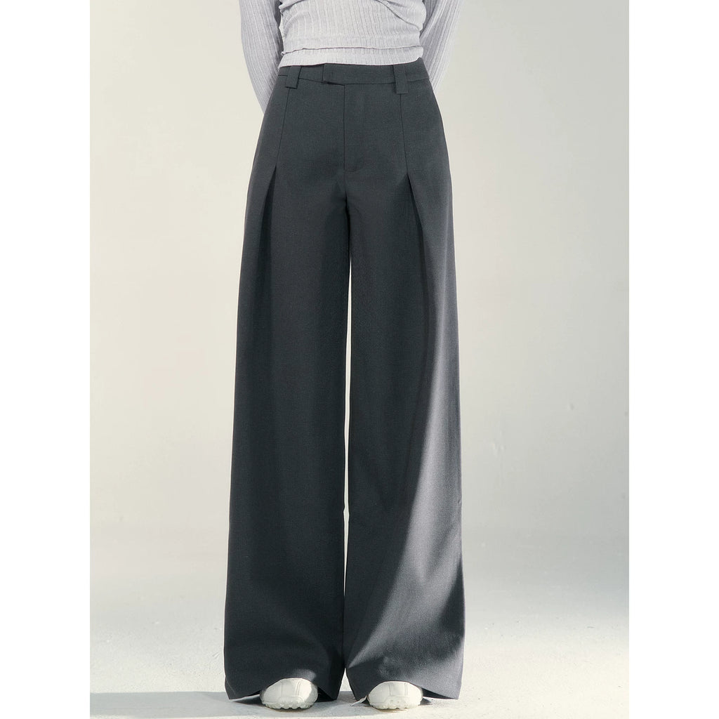 Wildberry High Waist Casual Loose Versatile Wide Leg Pants