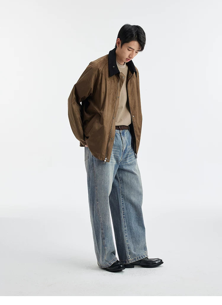 BUTTBILL Vintage Stitched Casual Jeans