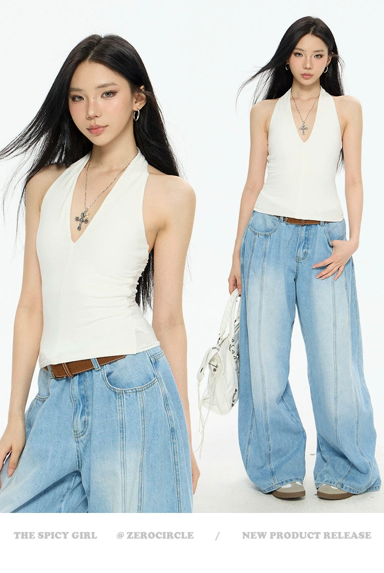 Zero Neck Slim Fit Vest Sling