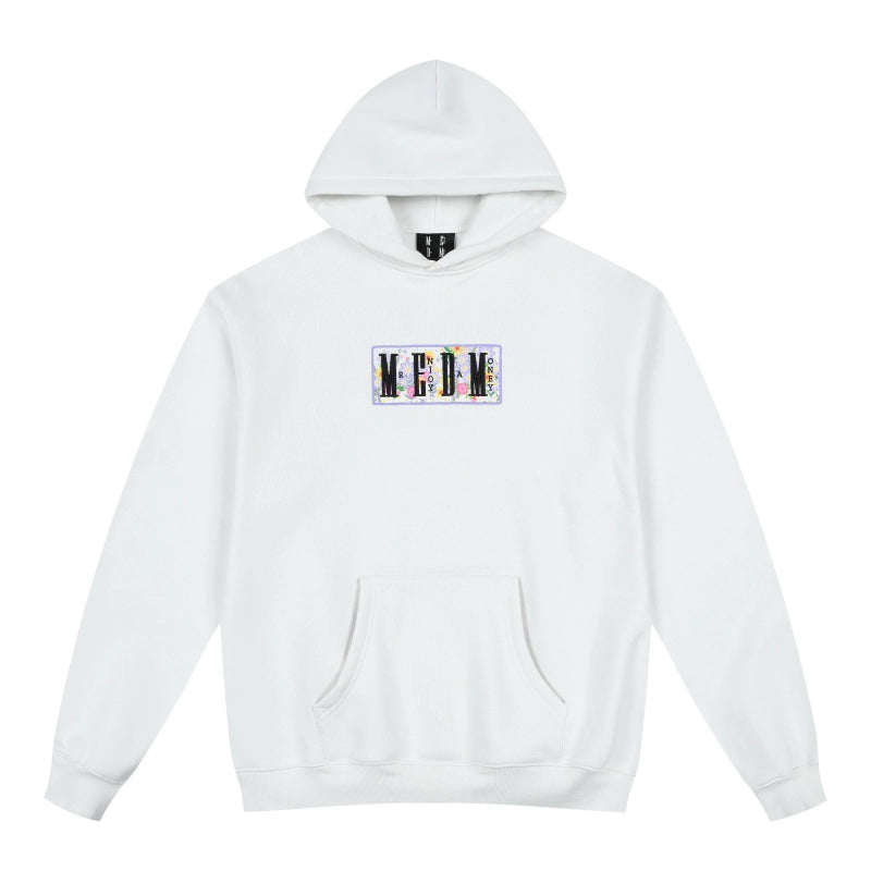 MEDM Simple Embroidered Casual Hooded Sweater