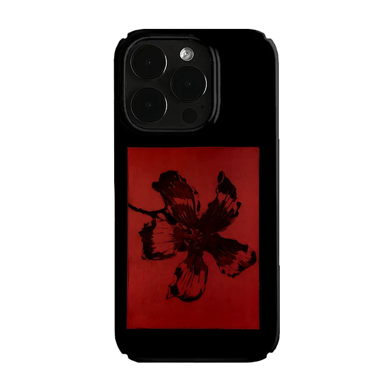 Pbcase Dark Flower Art High Sense Apple Phone Case