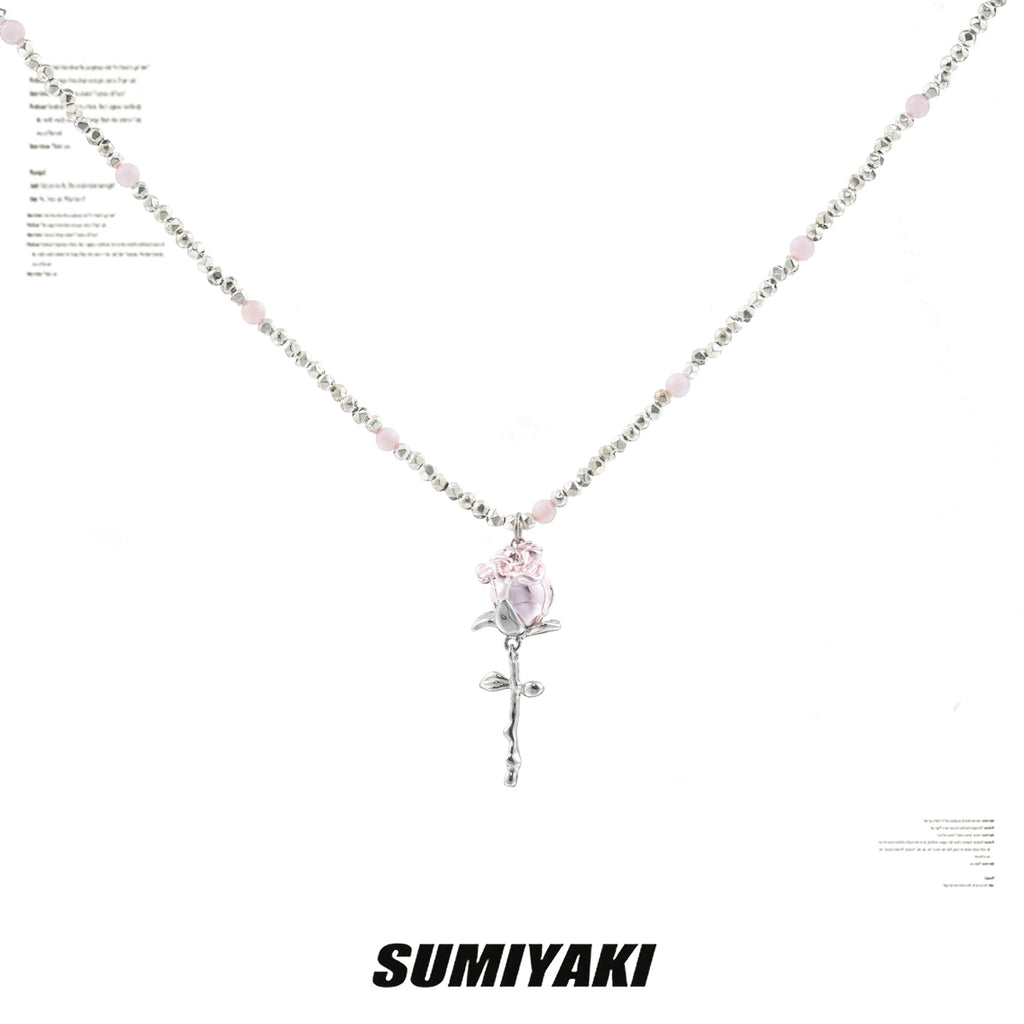 SUMIYAKI Beaded Color Matching Necklace Lock