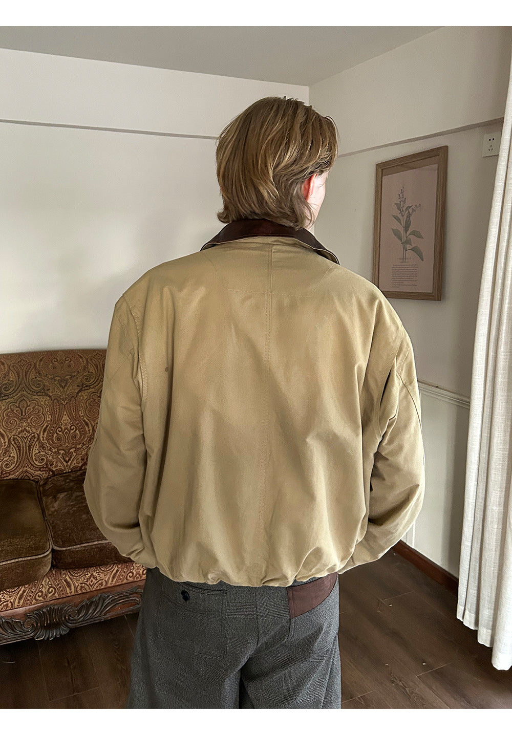 EME Vintage Leather Loose Jacket