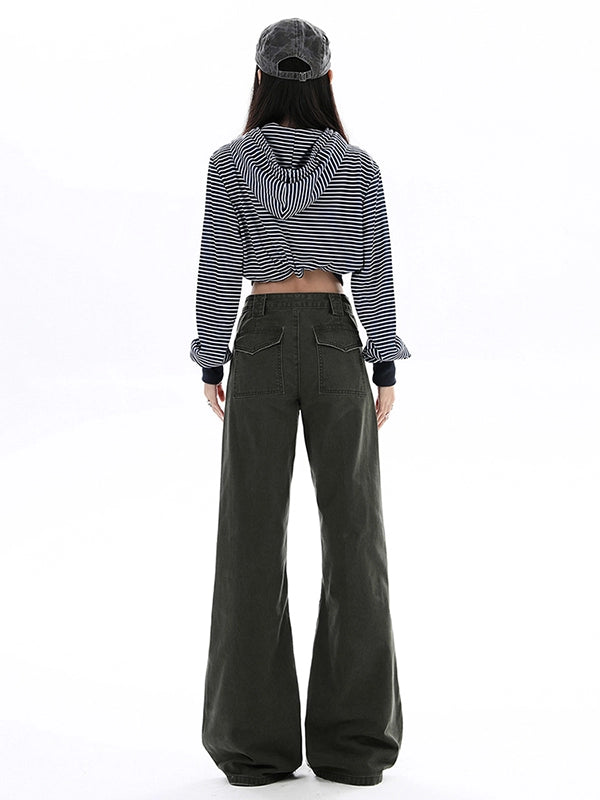 KPSR Vintage Slightly Stretched Wide-Leg Jeans