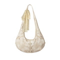Acynmixx Lace Leather Large Capacity Shoulder Crossbody Bag