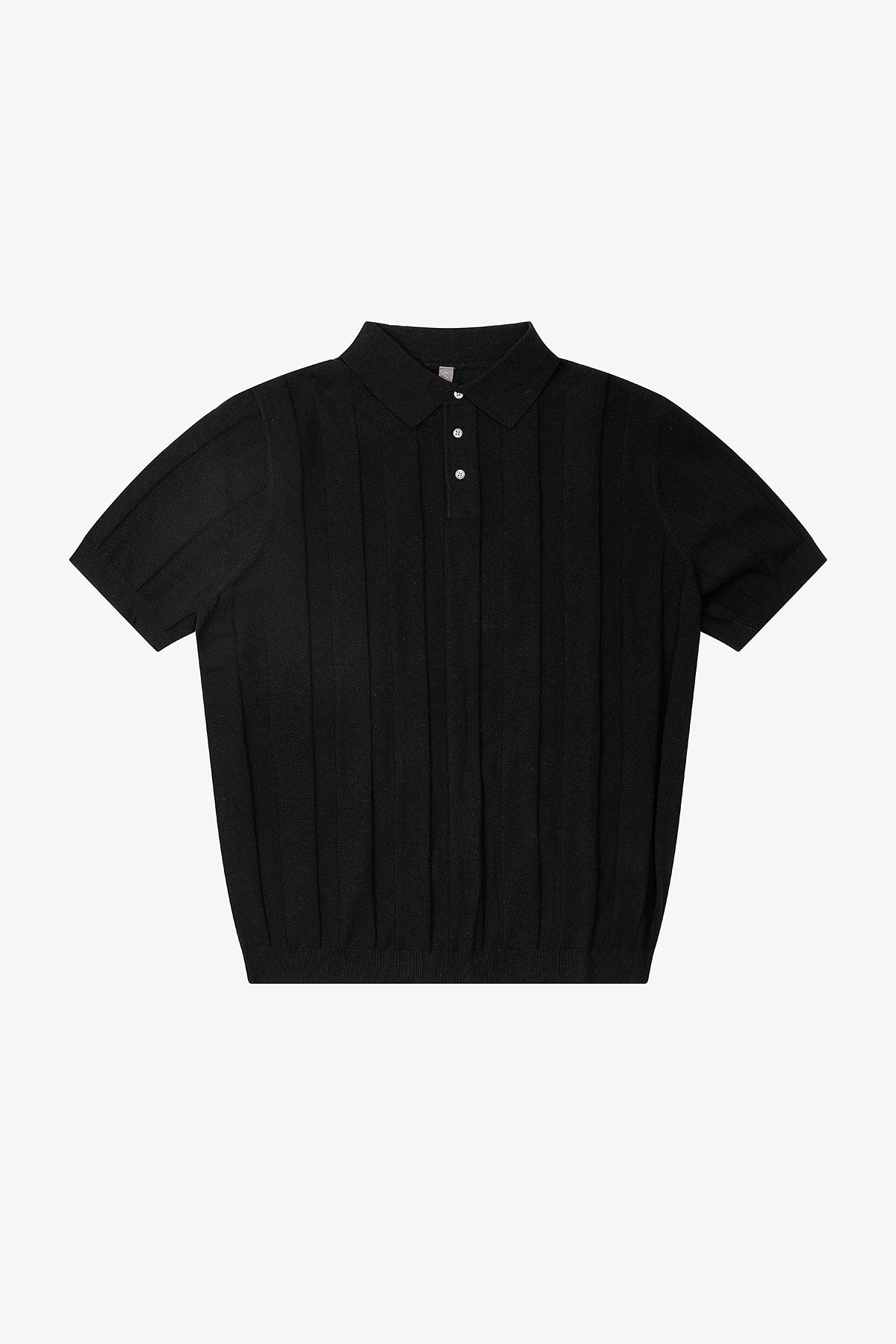 NO LOGO Old Money Dark Strip Jacquard Polo Shirt