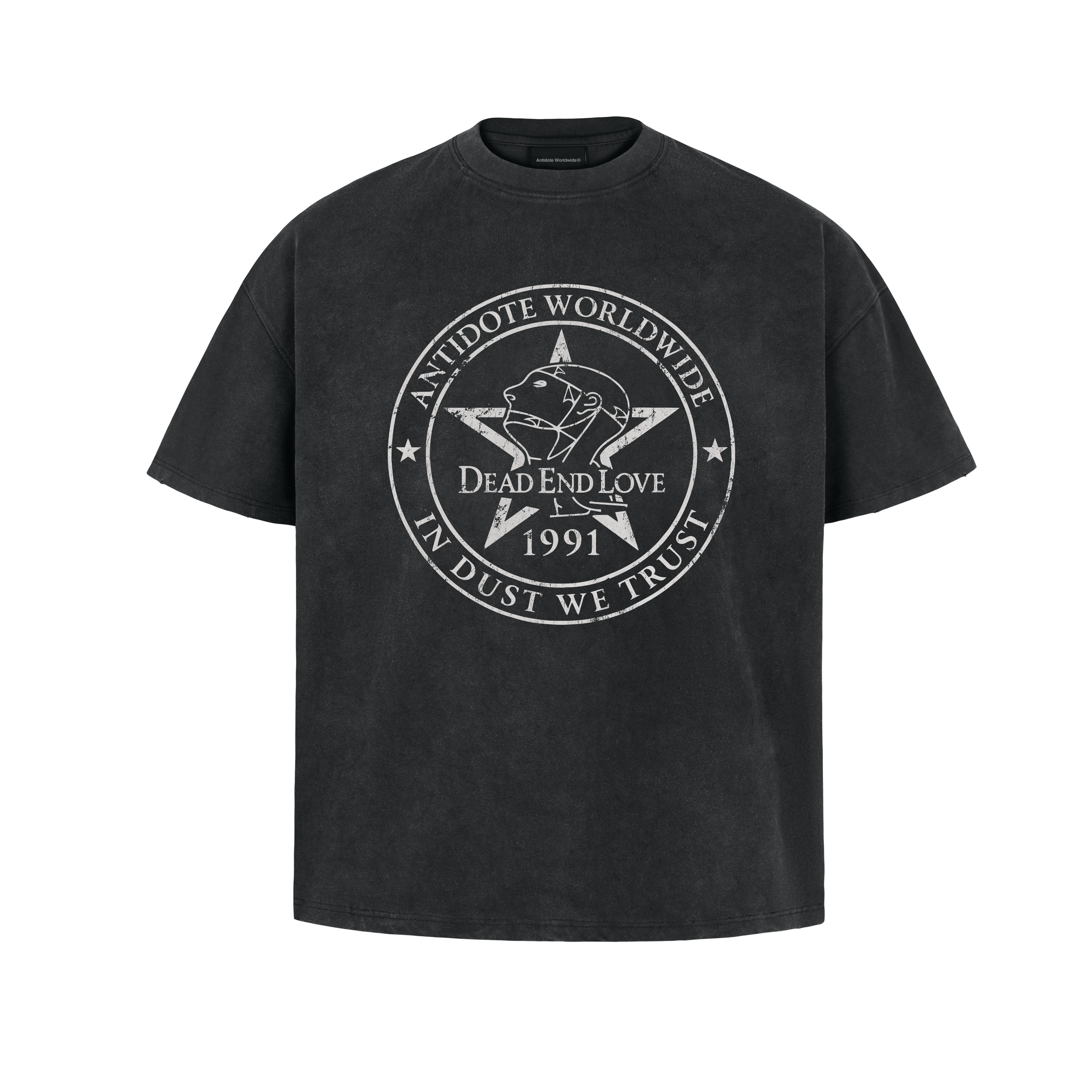 ANTIDOTE Head Symbol Wear Print Casual Tee
