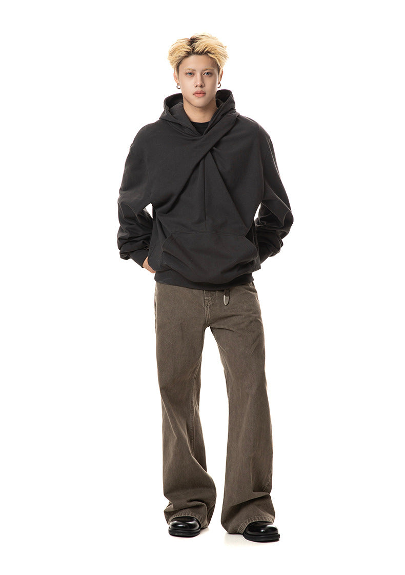 MADEEXTREME Knot pleats tailoring loose hoodie