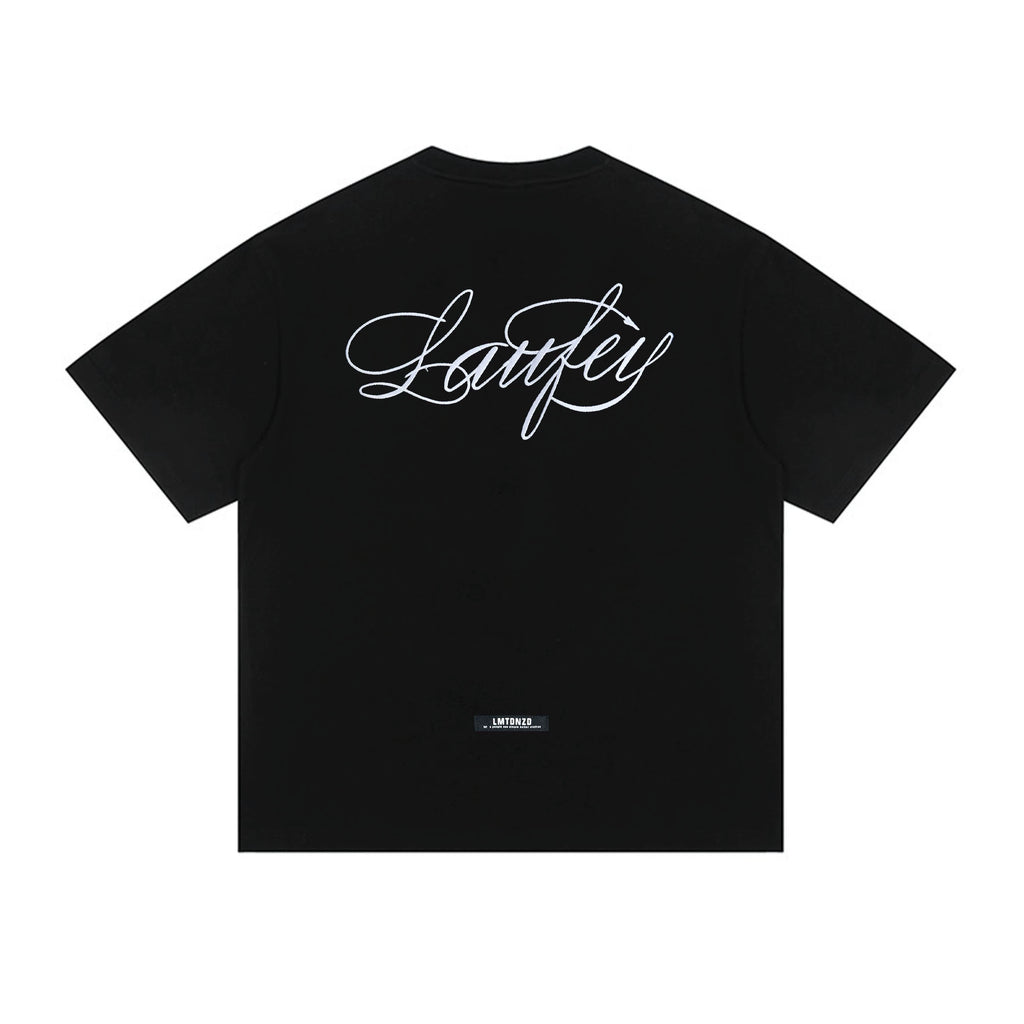 NMK Heavy Industry Embroidery Letter Loose Heavy Tee