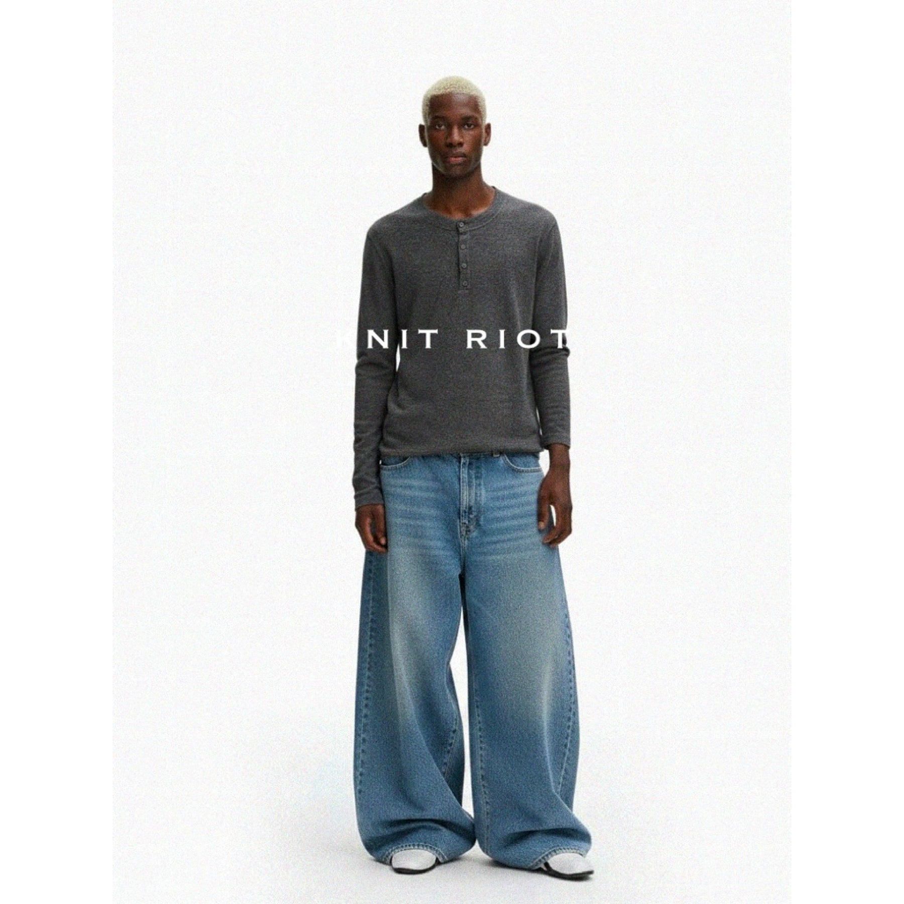 KNITRIOT Simple Skin-friendly Bottoming Long-sleeved Knitted Sweater
