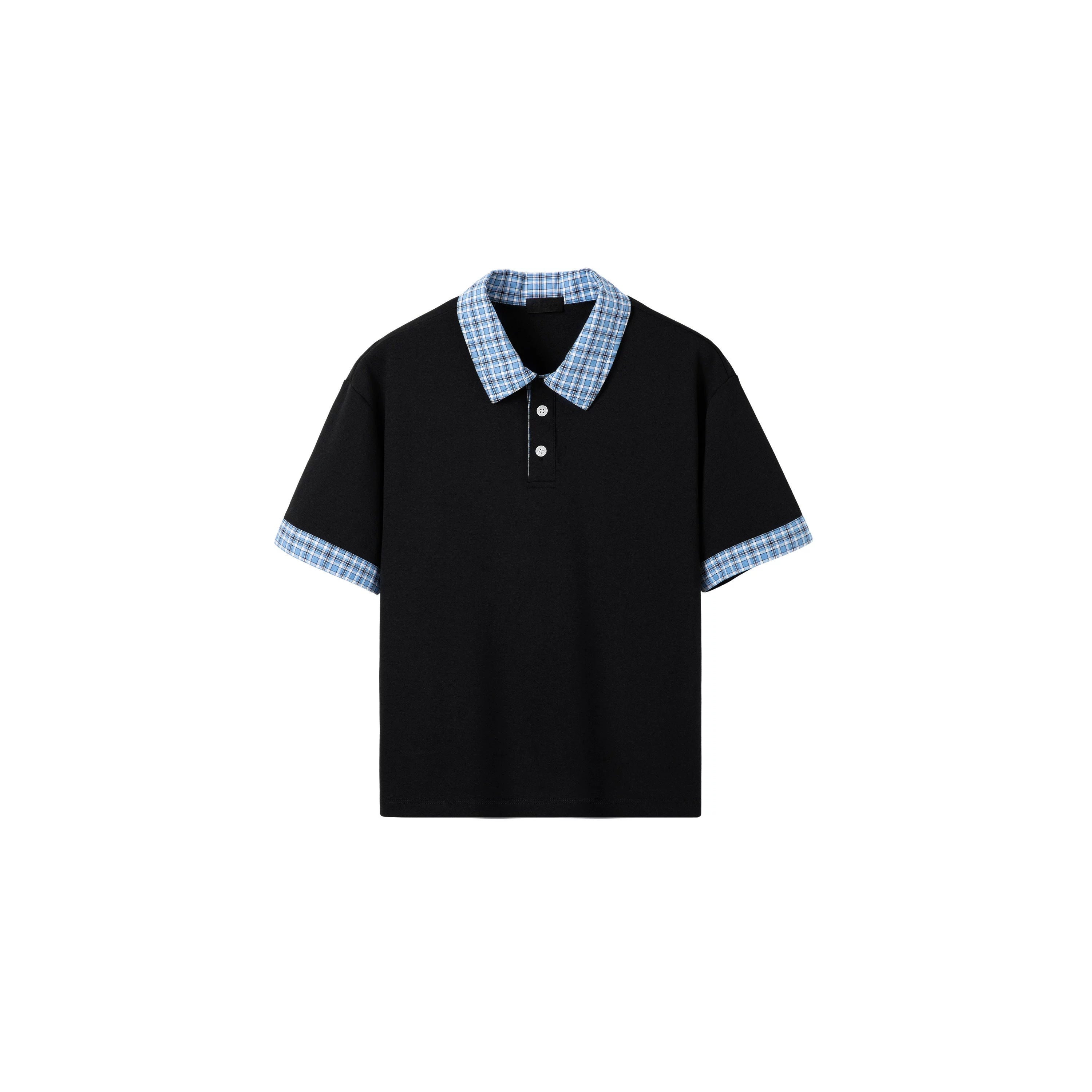 PLUS NO LOGOmiu Color Matching Collar Polo Tee