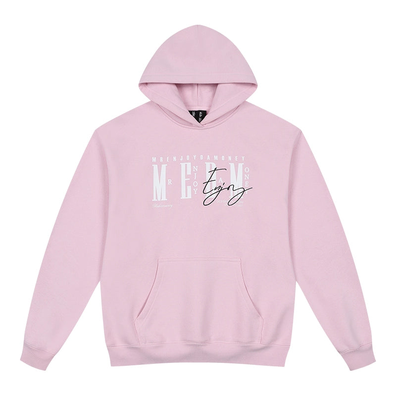 MEDM Three-dimensional Embroidered Font Hooded Sweater