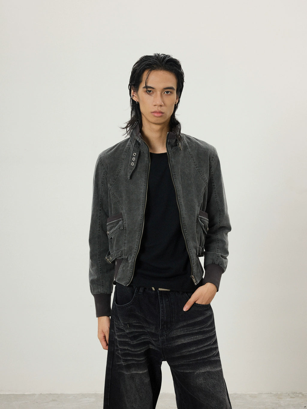 BTSG Vintage Short Slim Fit Work Jacket