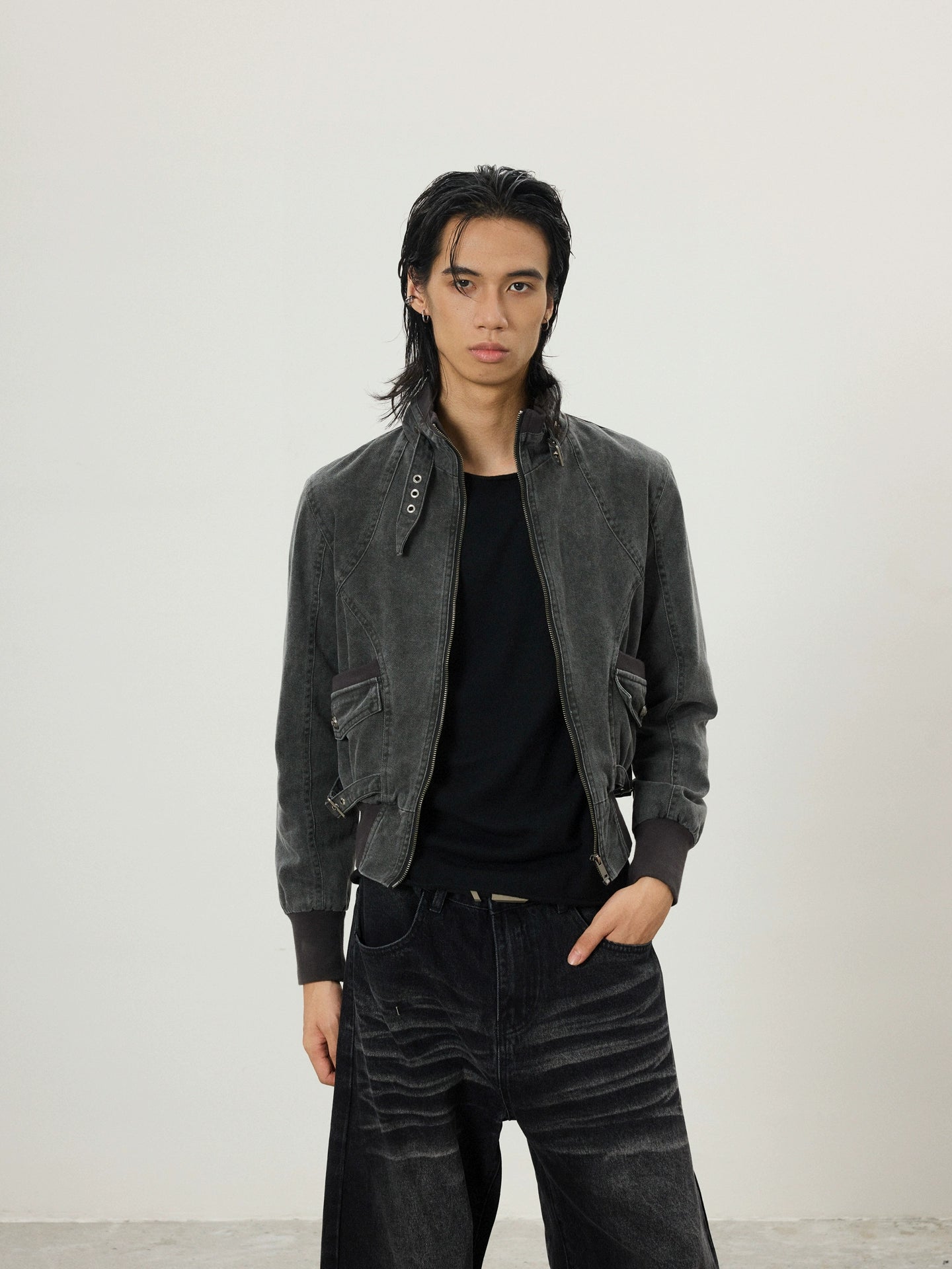 BTSG Vintage Short Slim Fit Work Jacket