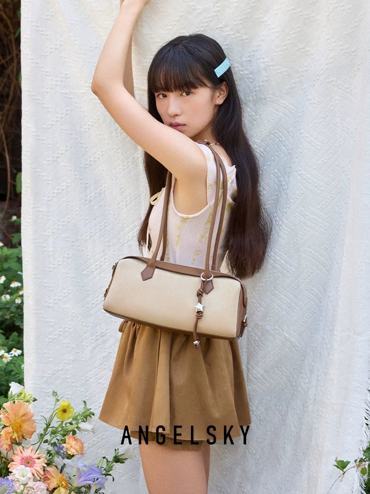 ANGELSKY Vintage Suede Simple Handbag