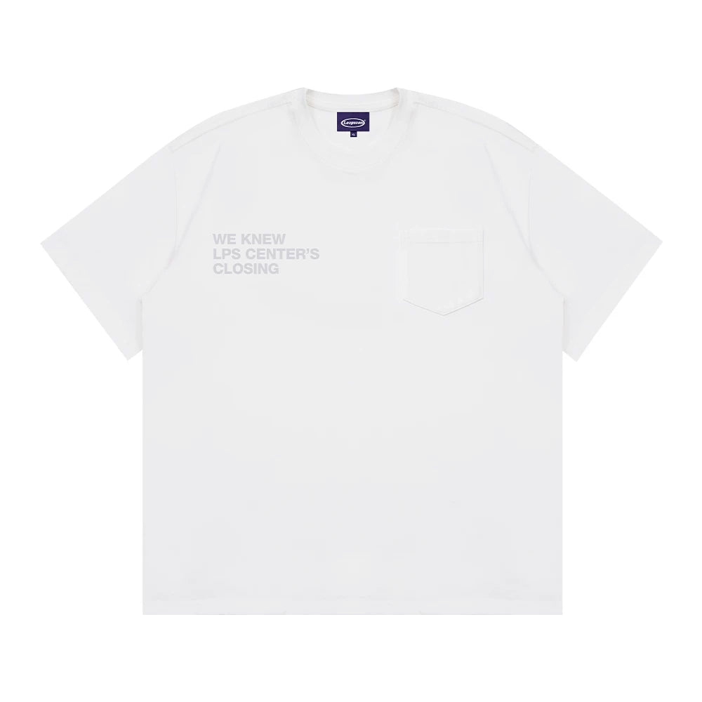 Loopsoon Pocket Print Bilateral Design Deconstructed Tee