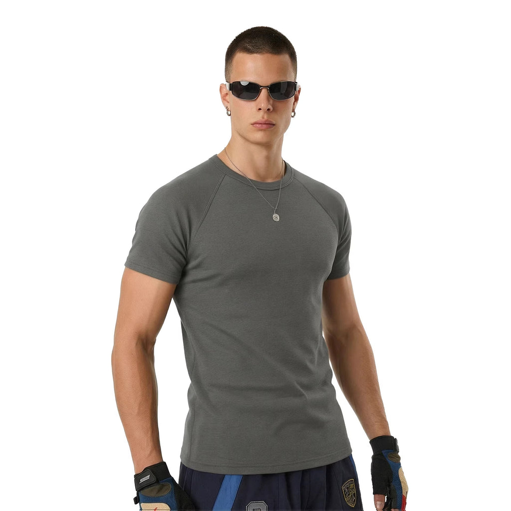 Inflation Stretch Skinny Navy Short Sleeve T-Shirt