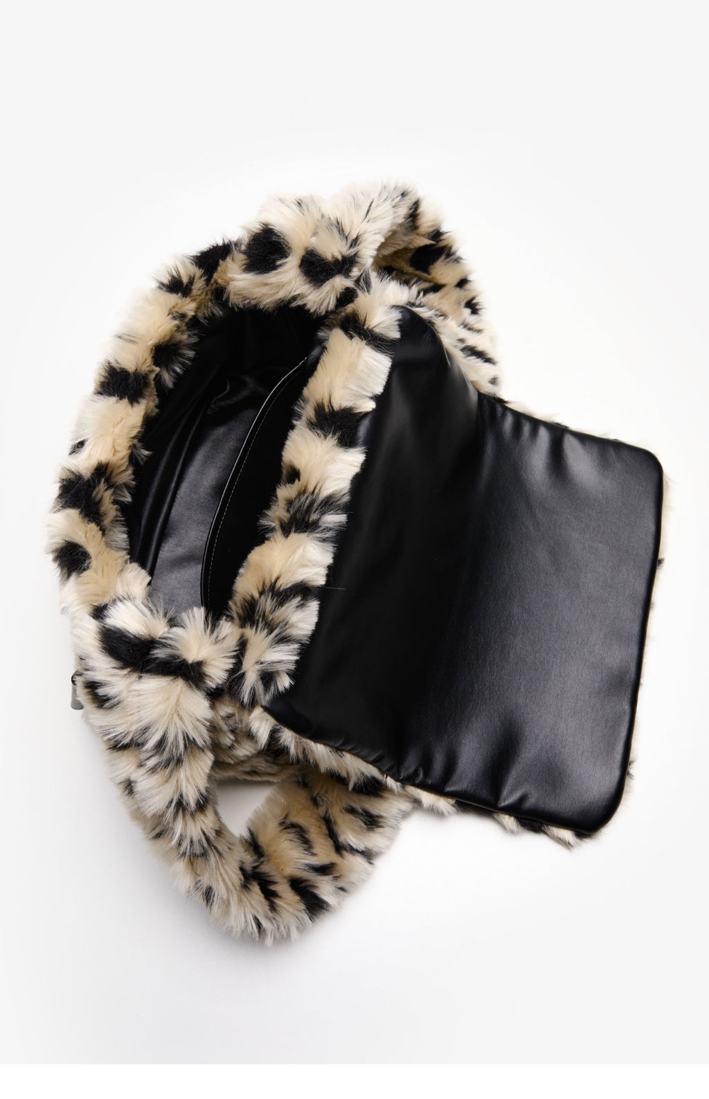 DirtySix spotted leopard flip square bag