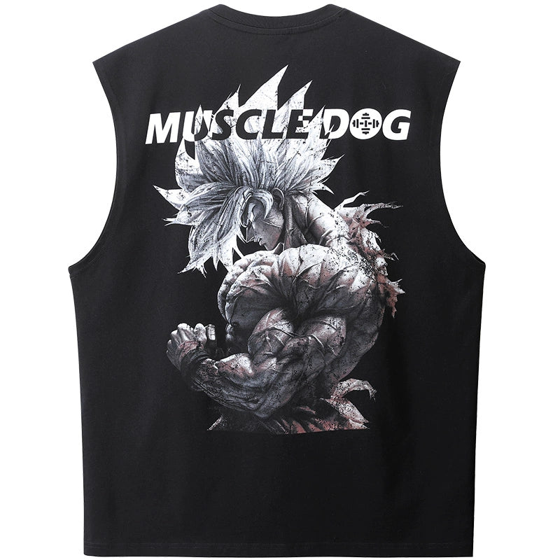 Muscle Dog Loose Vest Casual Sports Vest