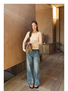 KANO Vintage Cat Whiskers Straight Jeans